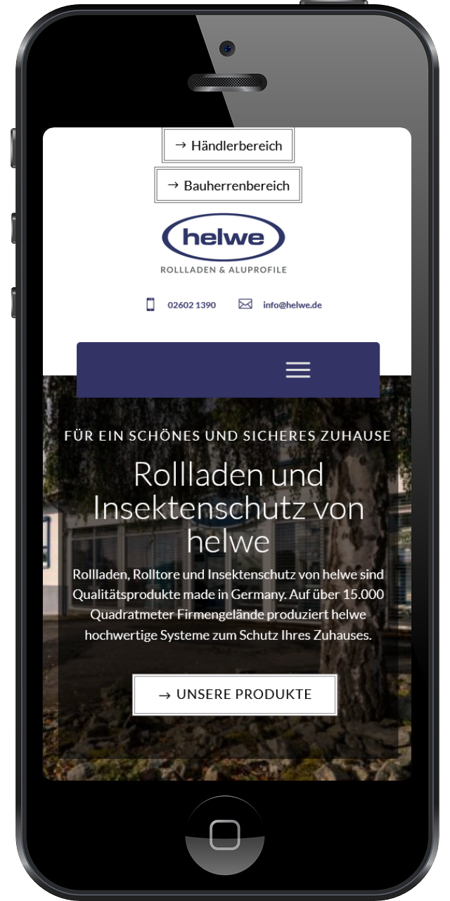 Helwe Montabaur - Rolladen, Insektenschutz und Aluprofile direkt vom Hersteller - Mobilansicht