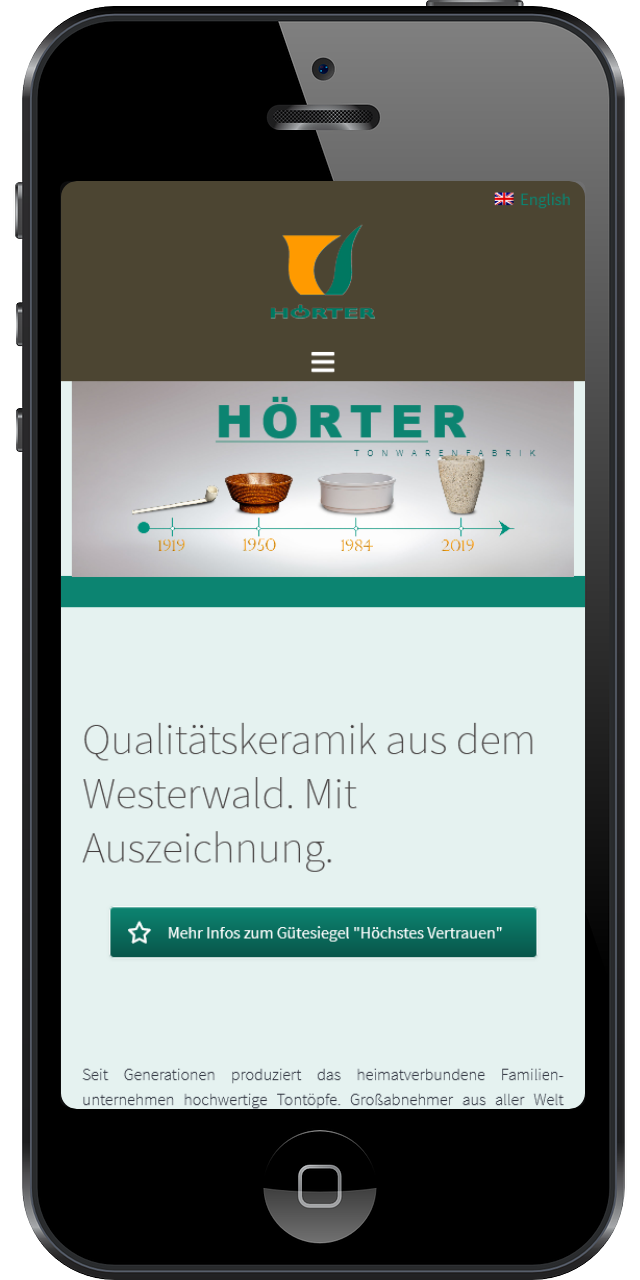 Hörter Keramik - Töntöpfe aus Ransbach-Baumbach im Westerwald - Mobilansicht